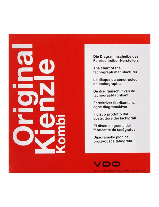Tachographen-Scheiben-Kienzle 125 km/h 125-24 ec 4 k Packung mit 100 Stücken