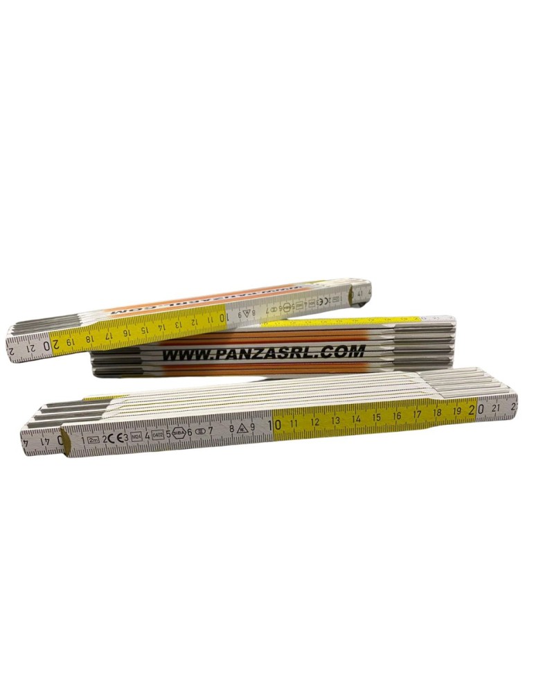 Wooden slat ruler 200 cm
