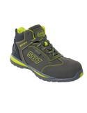 Chaussure Nubuck haute grise/verte S3 SRA