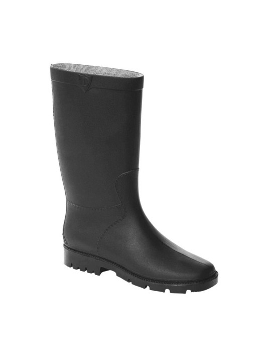Schwarzer PVC-Damen-Knöchelstiefel