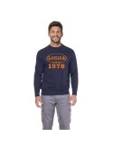 Sudadera de polialgodón azul "Logica desde 1978"
