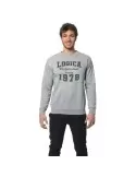 Felpa grigia polycotone &quot; Logica since 1978 &quot;