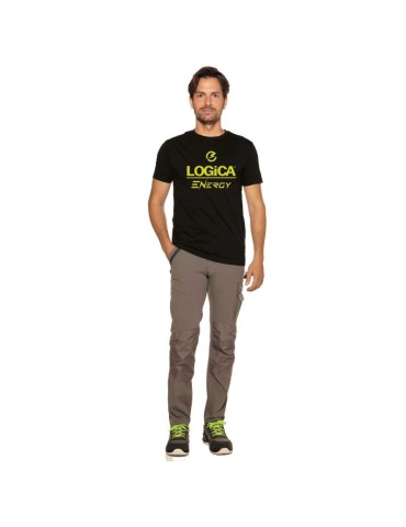 T-shirt nera polycotone " Energy "