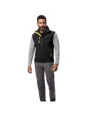 Gilet soft-shell nero/giallo