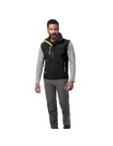 Gilet soft-shell nero/giallo