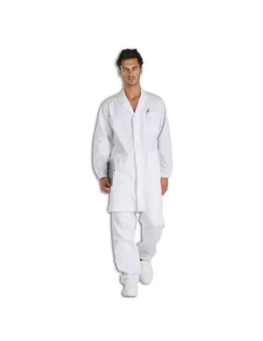 Men's terital/cotton white ce coat