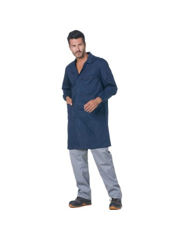 Camisa terital/algodón de hombre azul ce