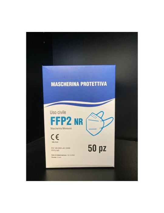Pack de máscara blanca ffp2 de 50 piezas