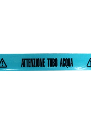 Nastro segnaletico per utenze 200 m &quot;attenzione tubo acqua&quot;