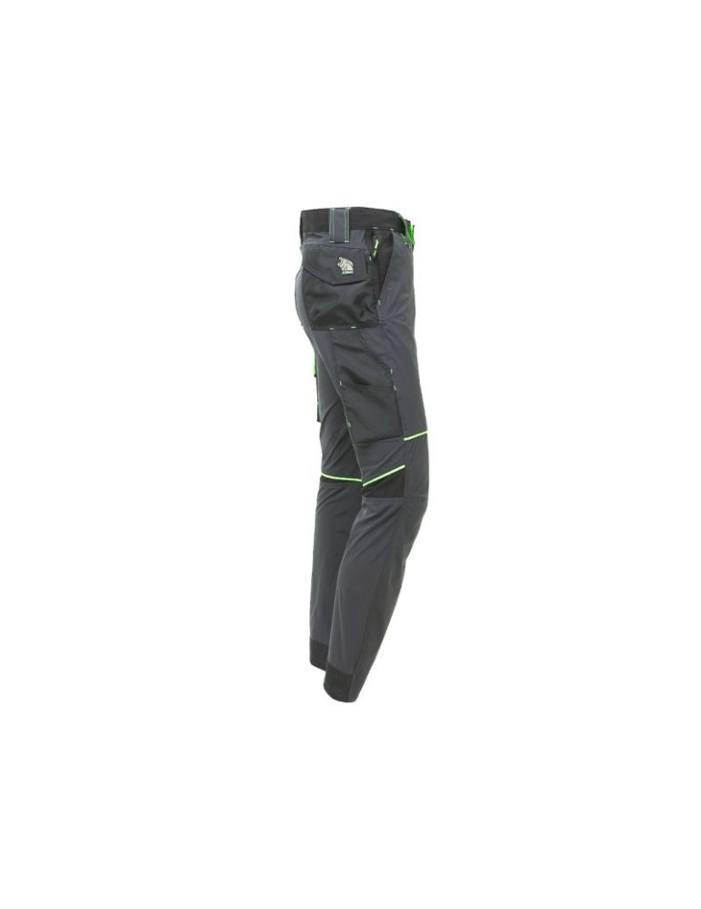 u-power World U-4 Stretch Slim fit Asphalt Grey Green Work Pants FU189RL