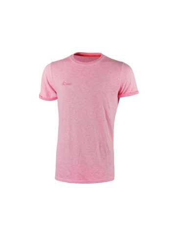Fluo Pink EY195PF u-power work T-shirt