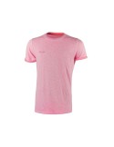 Camiseta de trabajo EY195PF u-power Fluo Pink