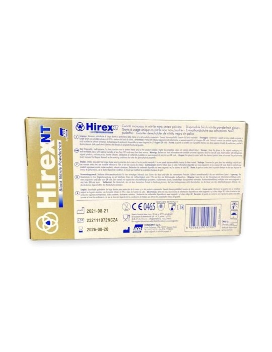 Guanti monouso sintetico in nitrile nero- conf.100 pz