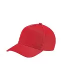 Cappello con tesa 100% cotone rosso