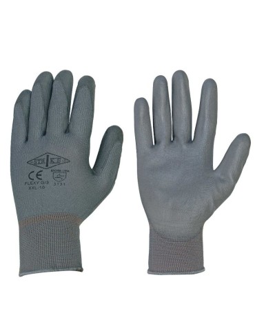 Guantes de poliéster recubiertos de poliuretano (vendidos en paquetes de 12 pares)