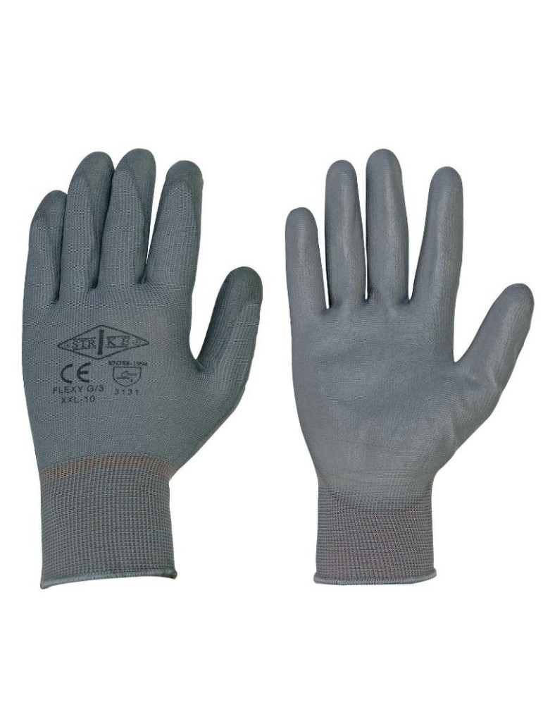 Gants en polyester enrobés de polyuréthane (vendus en packs de 12 paires)