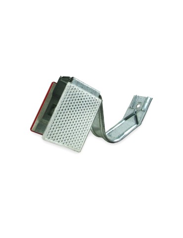 Margin Delineator 1g 2d 7x10cm double-sided white/red center wave