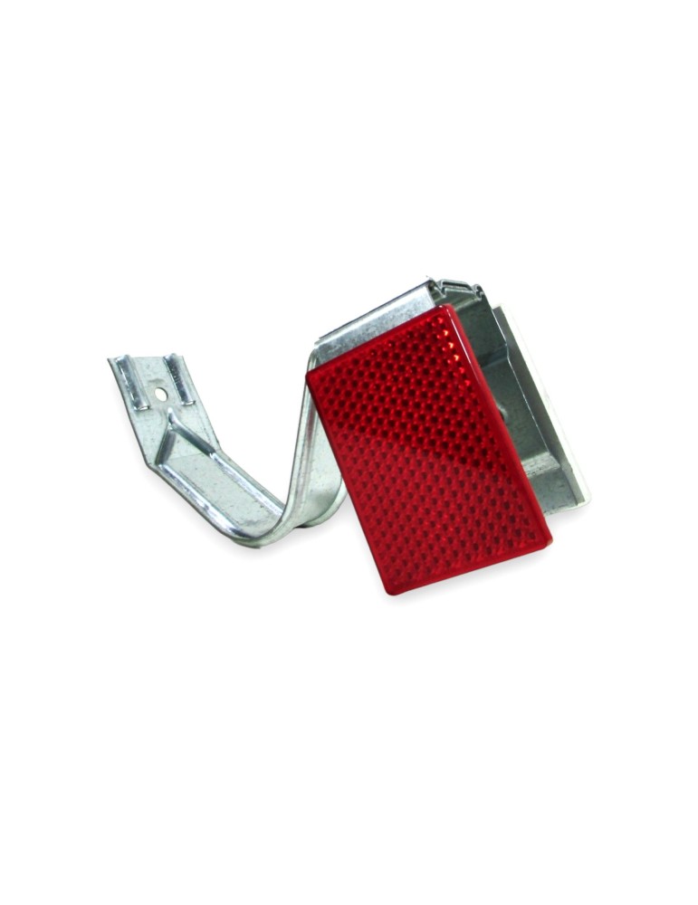 Délinéateur de marge 1g 2d 7x10cm onde centrale blanche/rouge double face