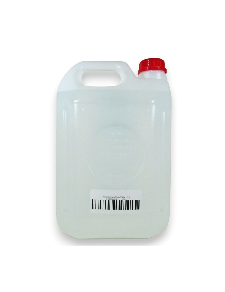Acqua demineralizzata 5 litri (acquisto minimo 5 pezzi) Acqua demineralizzata 5 litri (acquisto minimo 5 pezzi)