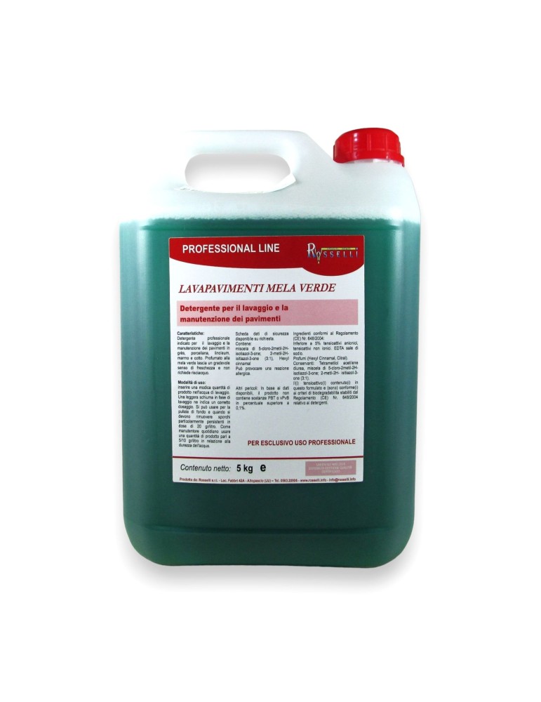 Lavapavimenti profumato alla mela verde 5 kg