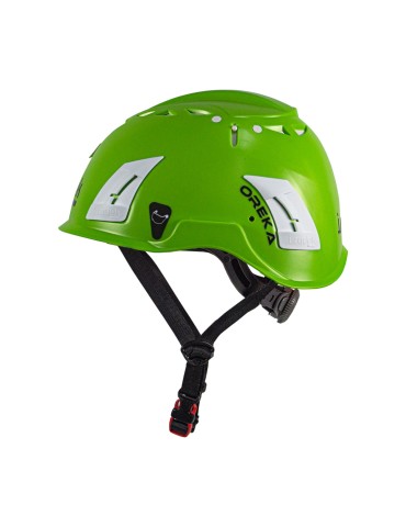 Casco multipropósito verde para trabajo en altura