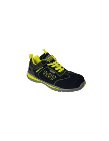 S1P SRA black suede low shoe
