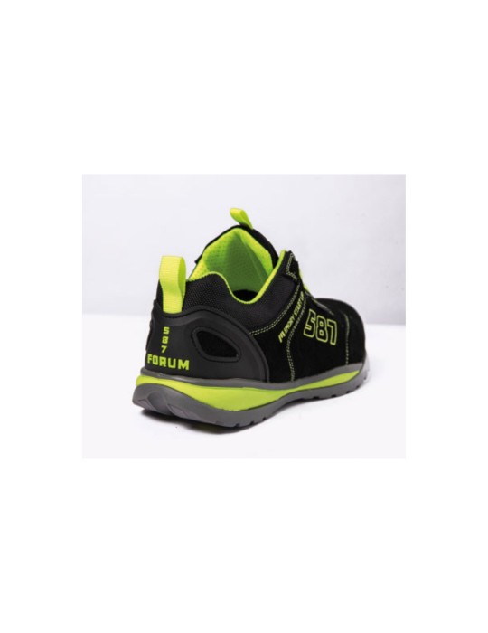 Scarpa bassa scamosciata nera S1P SRA