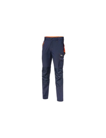 Pantalon « Papete » bleu/orange