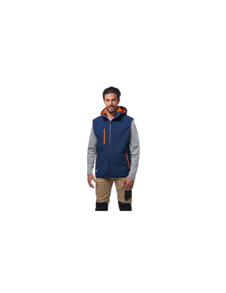 Waterproof soft-shell vest "Atlantis" blue Waterproof soft-shell vest "Atlantis" blue
