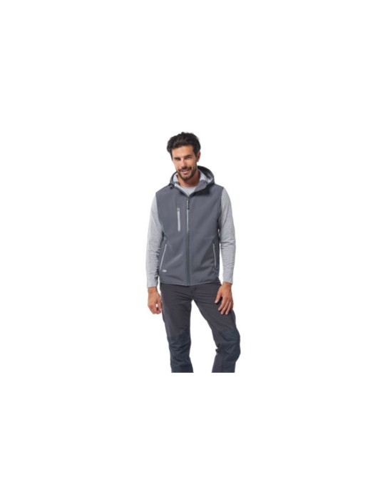 Gilet in soft-shell waterproof " Atlantis " grigio Gilet in soft-shell waterproof " Atlantis " grigio