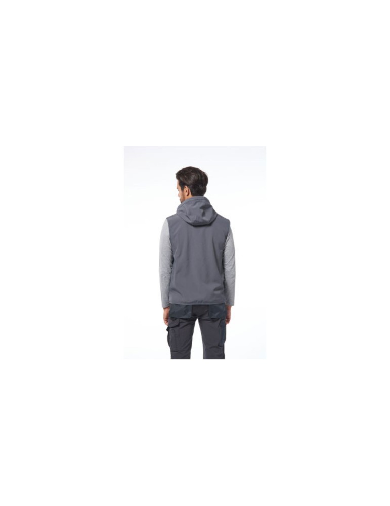 Grey "Atlantis" waterproof soft-shell vest