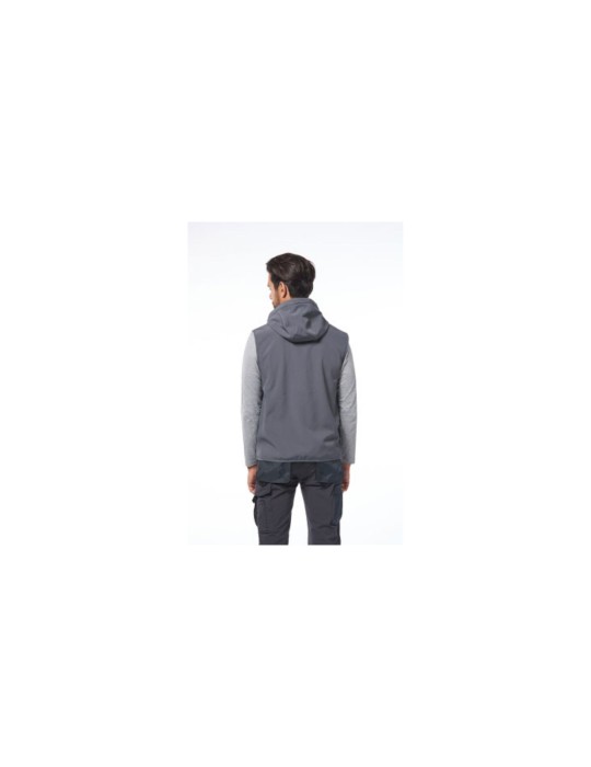 Grey "Atlantis" waterproof soft-shell vest