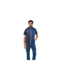 Gilet 100% poliestere con imbottitura soffice colore blu